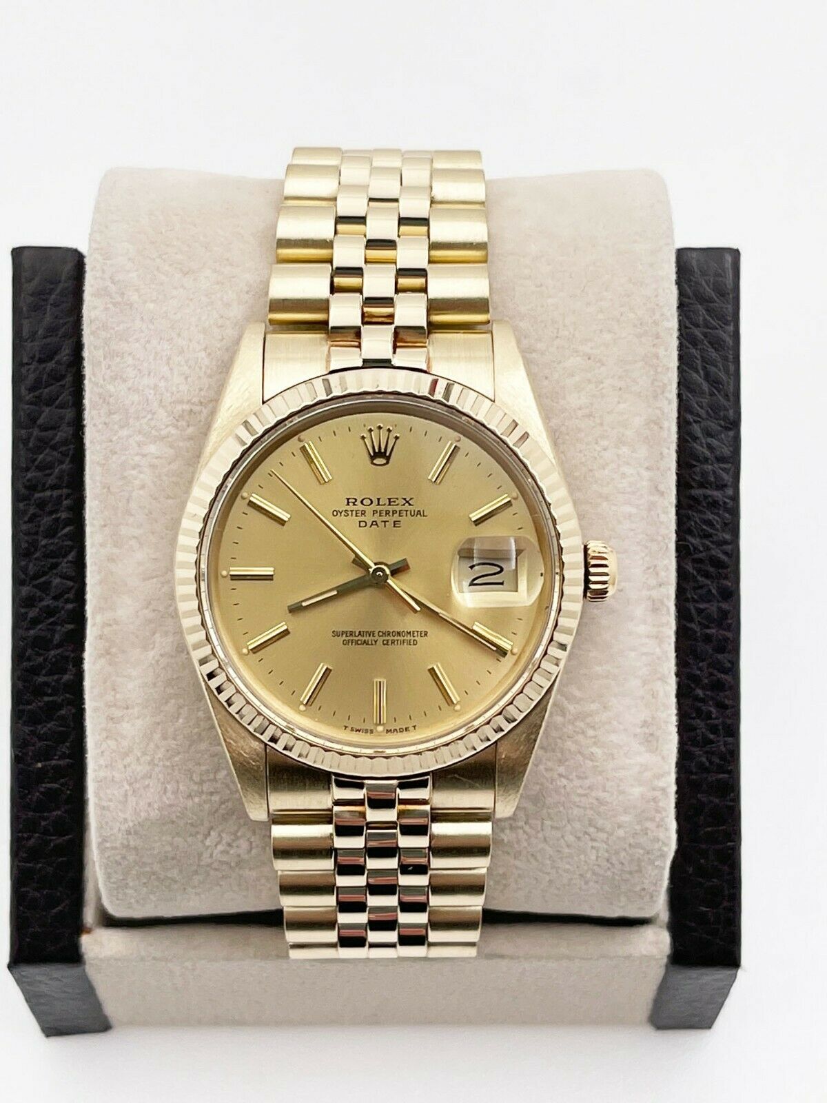 Rolex  Date 14K Yellow Gold RARE COLLECTIBLE