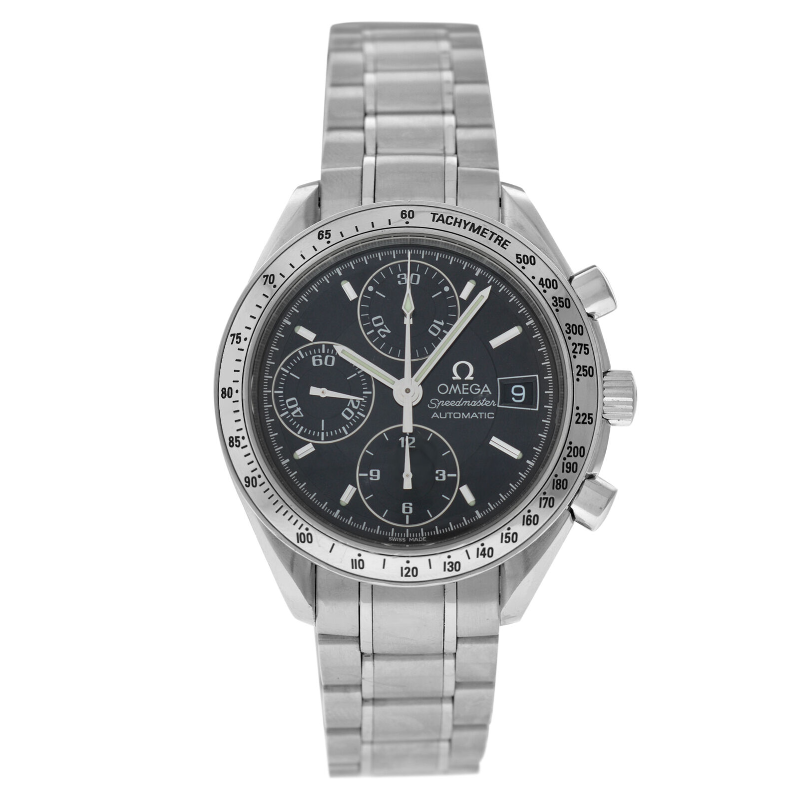 Omega Speedmaster 3513.50 Men's Chronograph Steel Automatic 39MM Date Watch