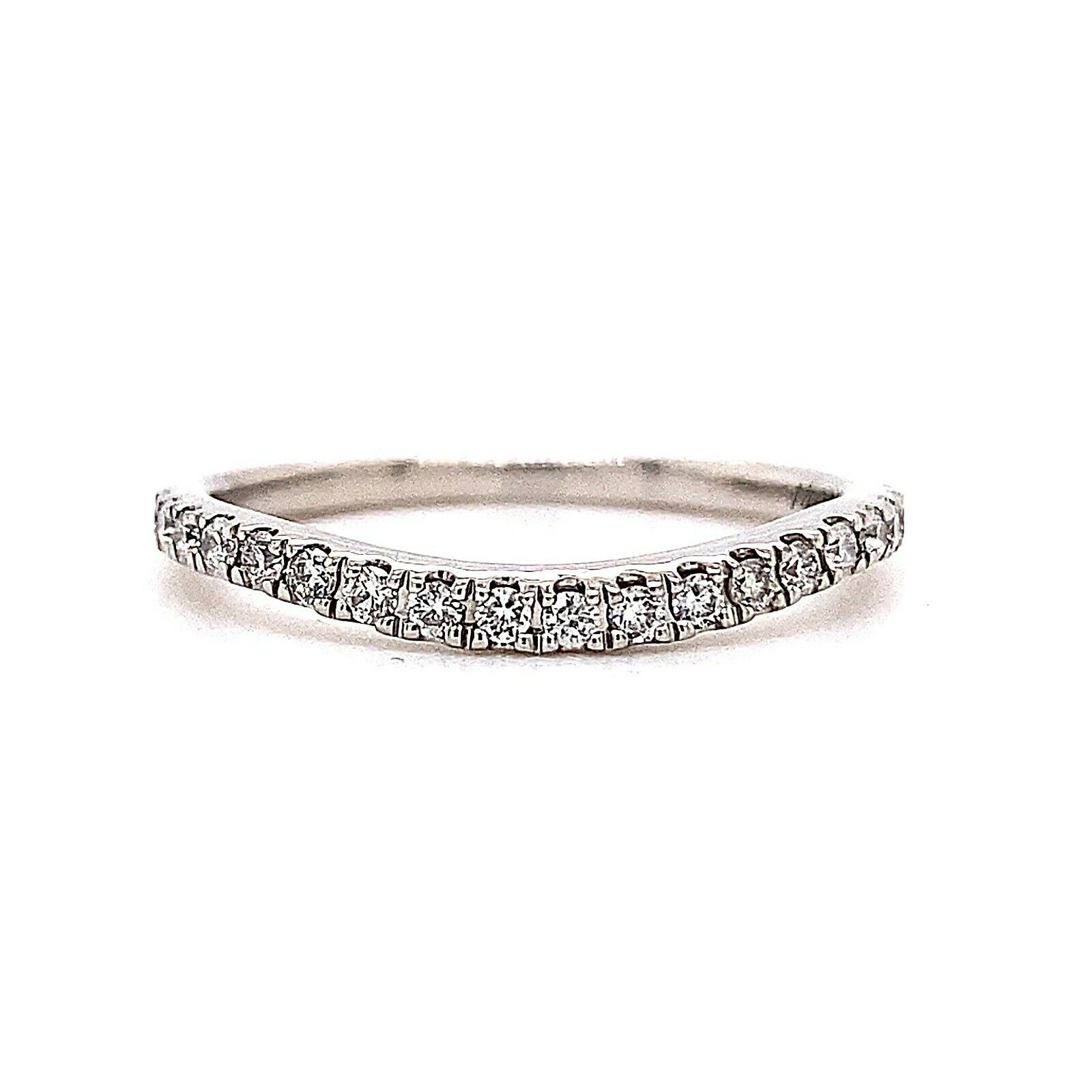 Neil Lane Bridal 1/4 tcw Diamond Wedding Band Ring 14kt White gold
