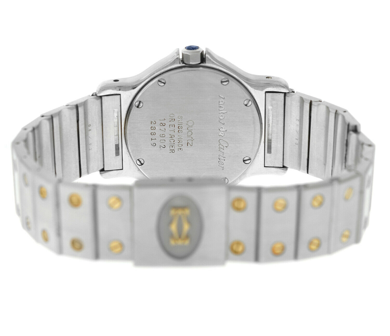 Ladies' Cartier Santos Octagon 187902 Steel 18K Yellow Gold 30MM