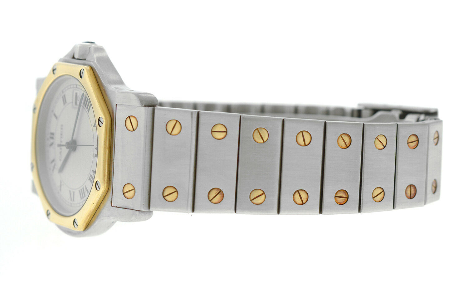 Ladies' Cartier Santos Octagon 187902 Steel 18K Yellow Gold 30MM