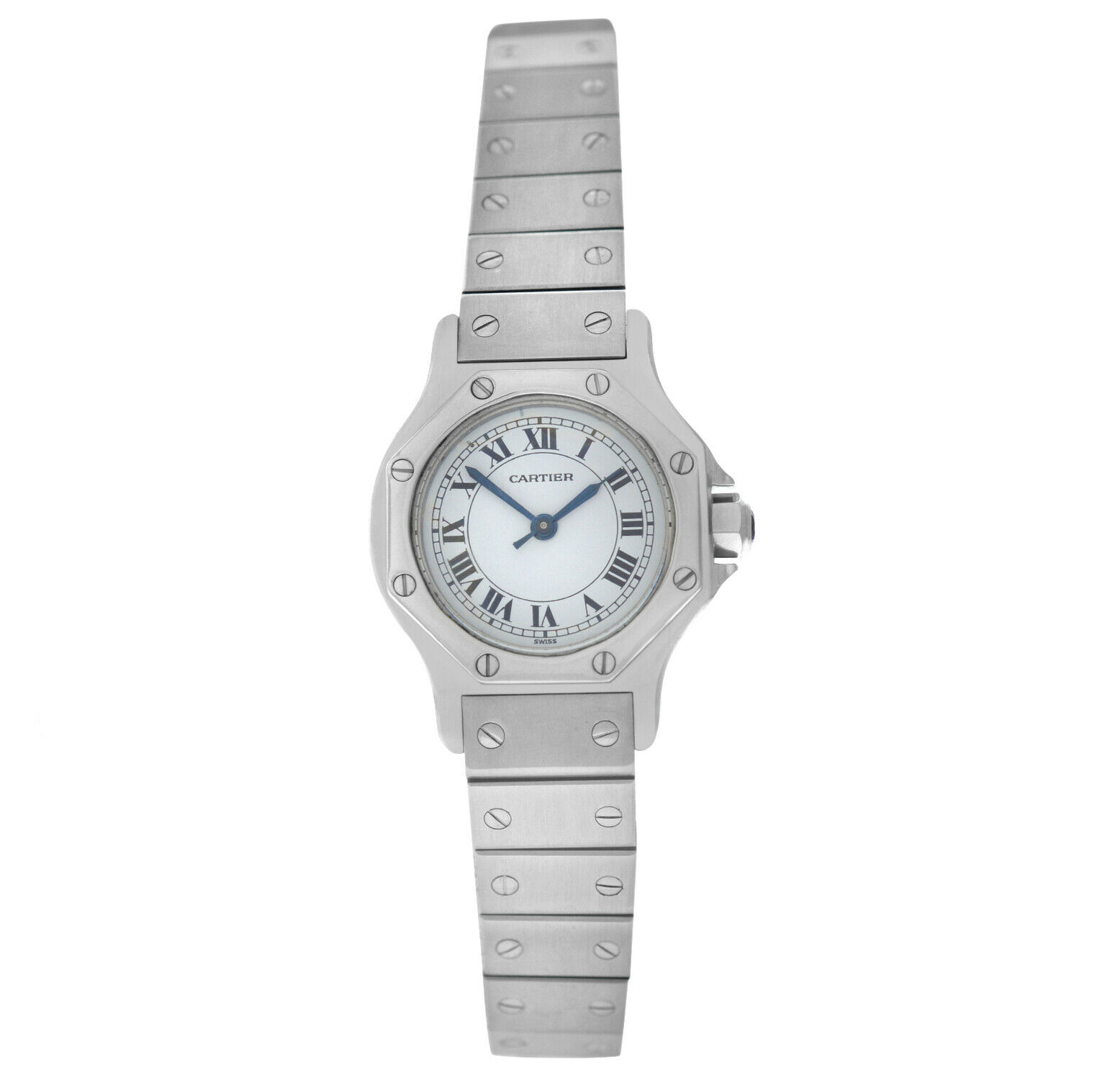 Cartier Santos Octagon Ladies Stainless Steel Automatic 25MM Watch