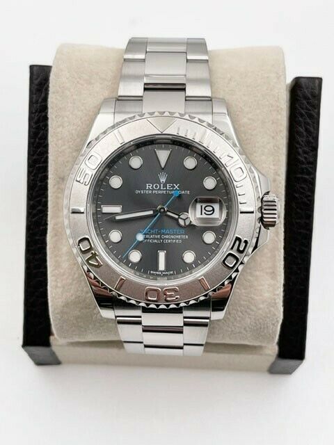 Rolex  Yacht Master Rhodium Dial Platinum Stainless Steel