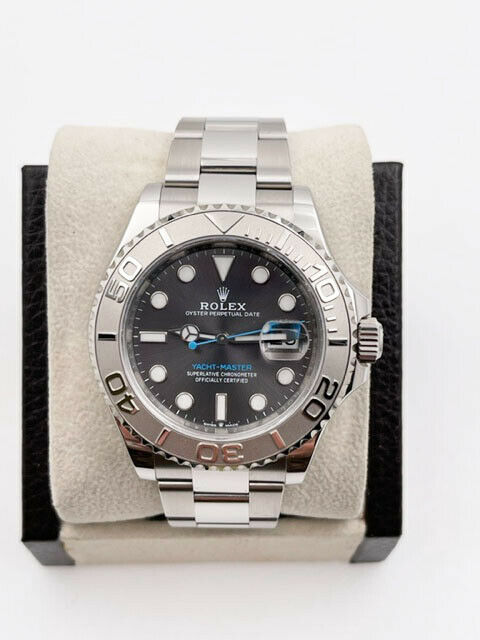 Rolex Yacht Master  Rhodium Dial Platinum Stainless Steel