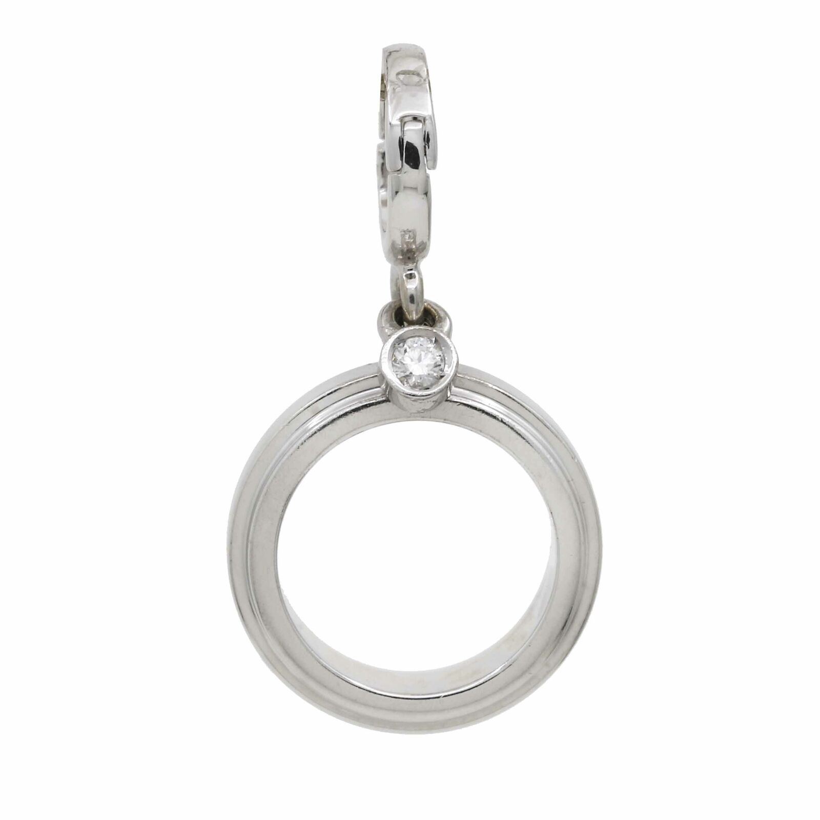 Piaget Possession Charm Pendant with Diamond in 18k White Gold