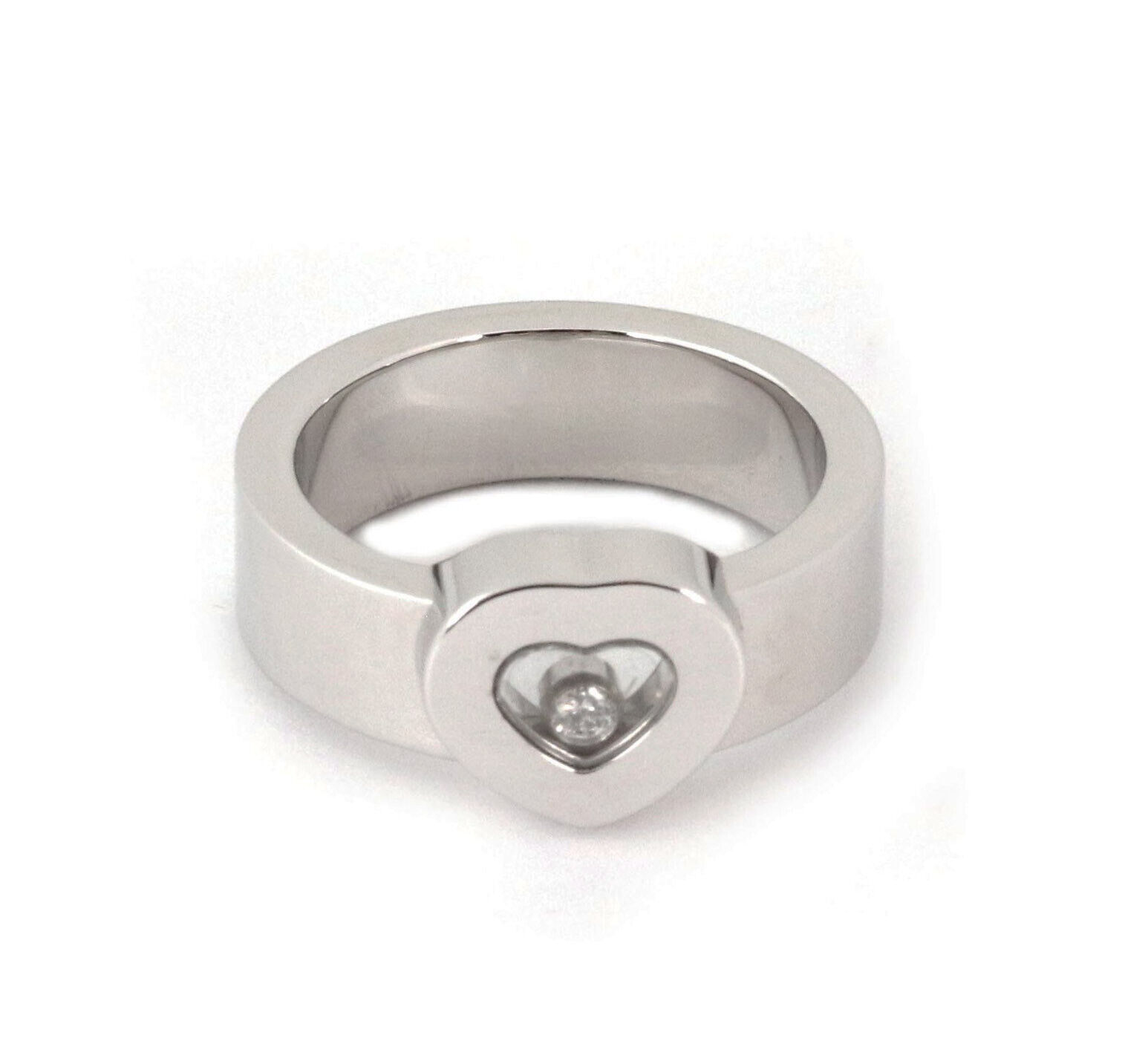 Chopard Happy Diamond 18k White Gold Heart Ring
