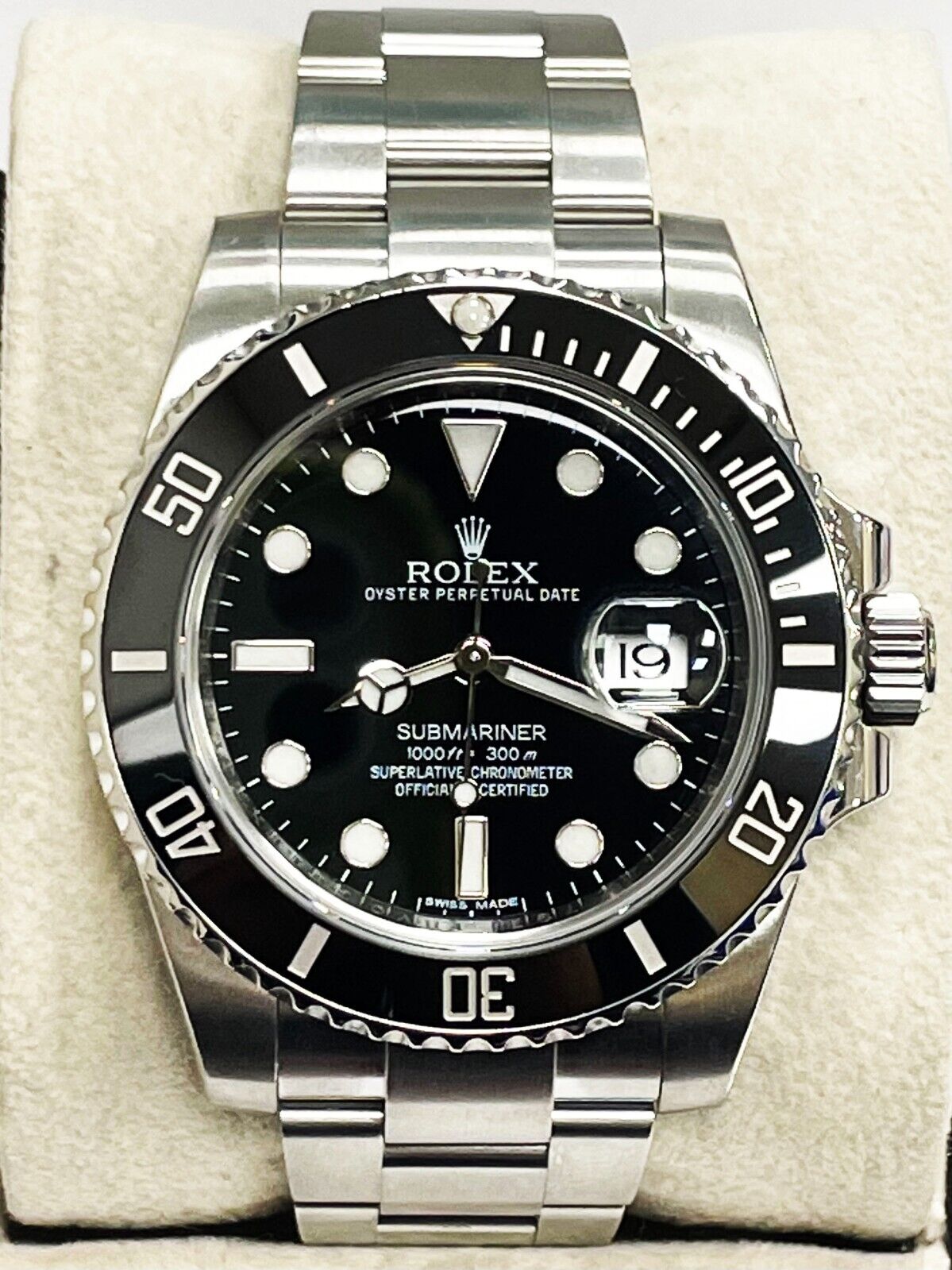 Rolex Submariner Date Black Ceramic Stainless Steel