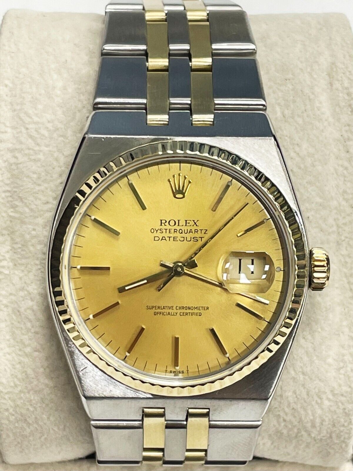 Rolex Datejust Oysterquartz 14K Yellow Gold Stainless Steel