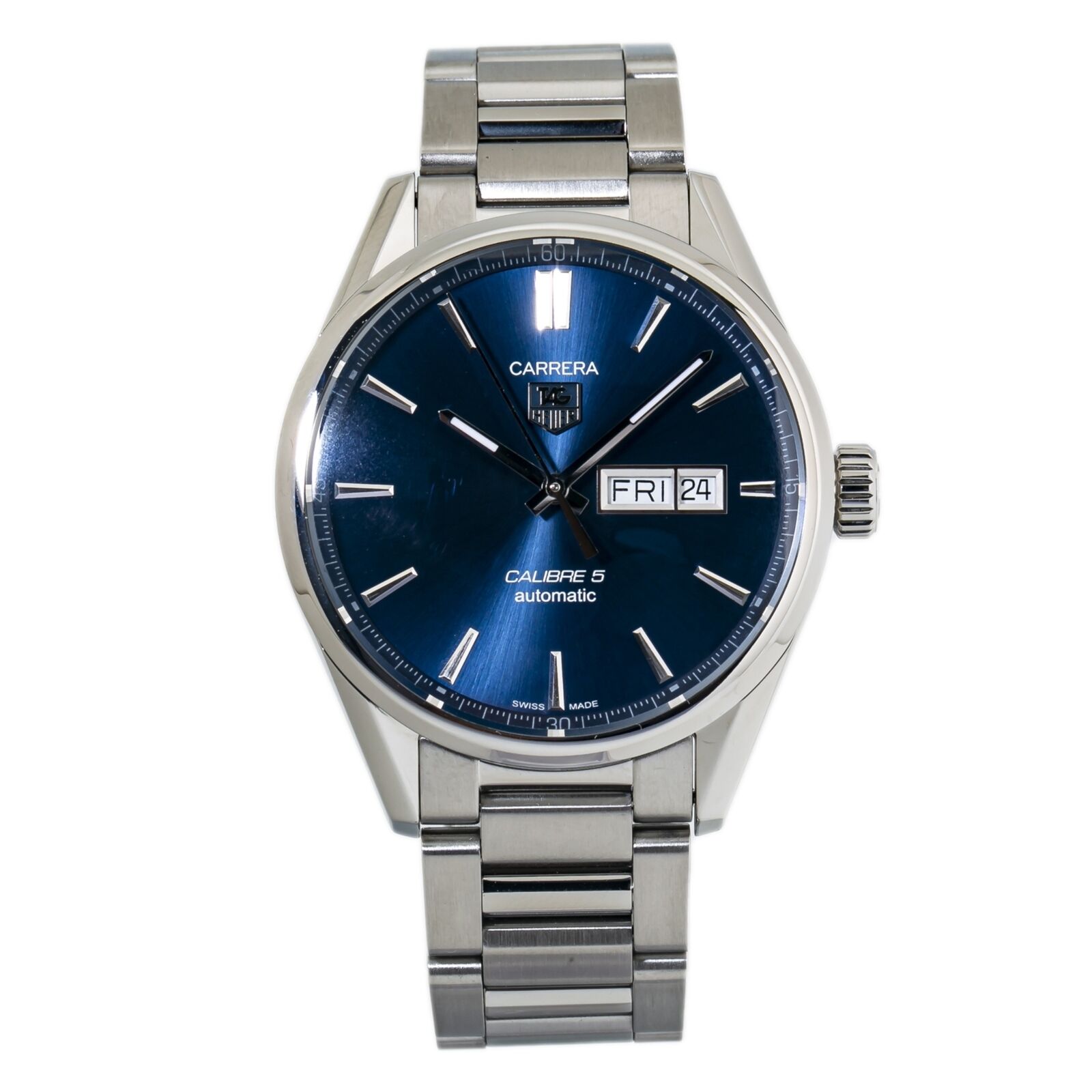 Tag Heuer Carrera   Stainless Steel Day  Date Men's Automatic Watch 41mm