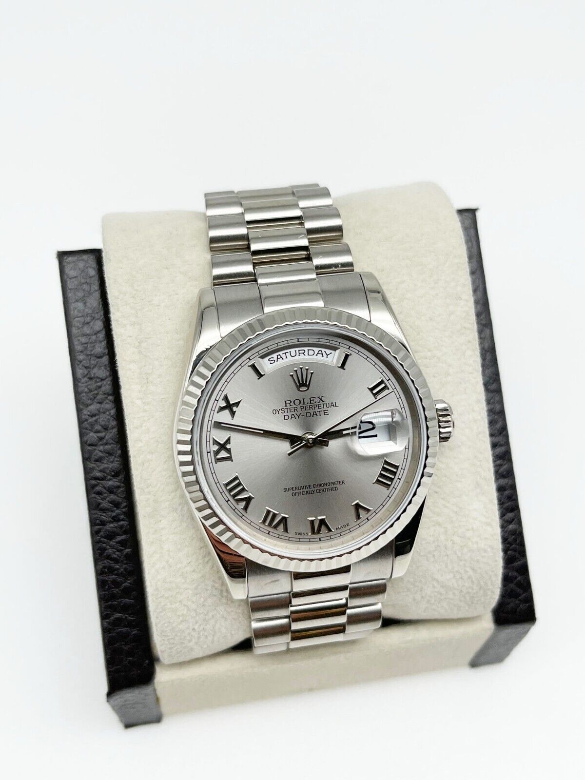Rolex President Day Date Roman Dial 18K White Gold