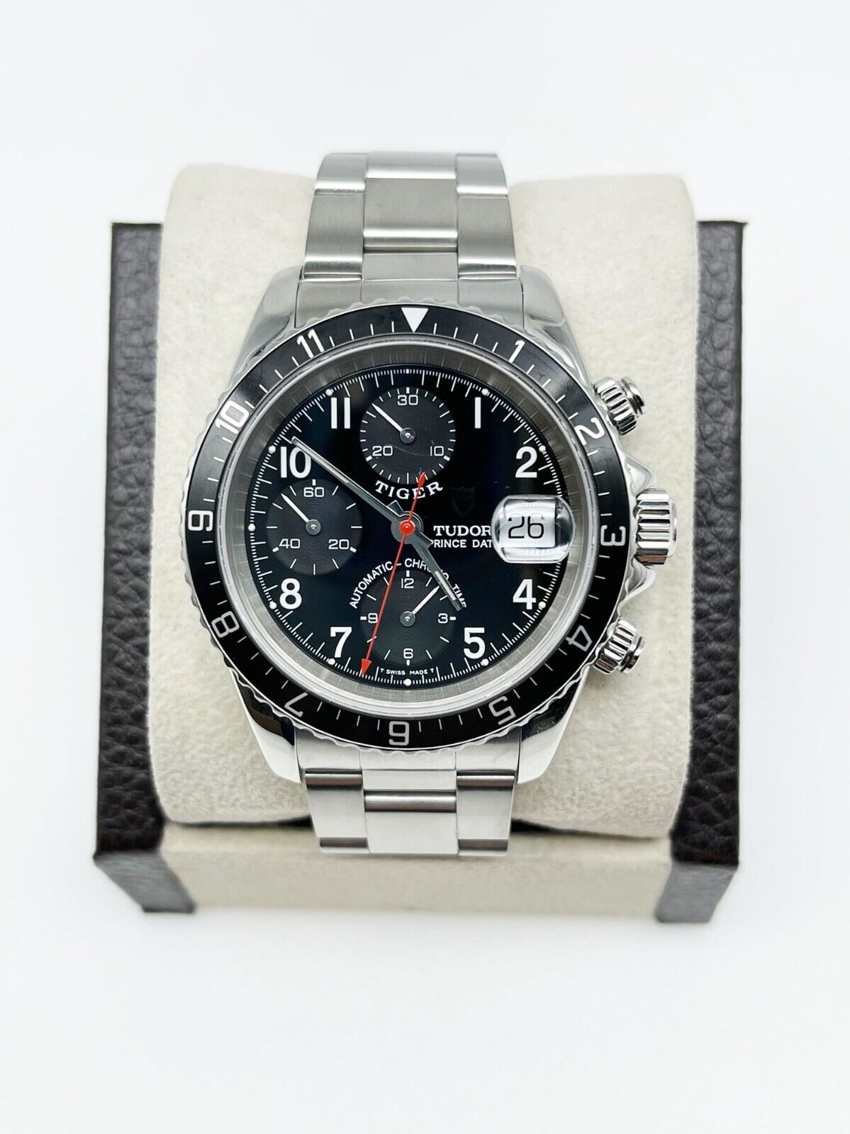 Tudor Tiger Prince Date   Black Dial Steel