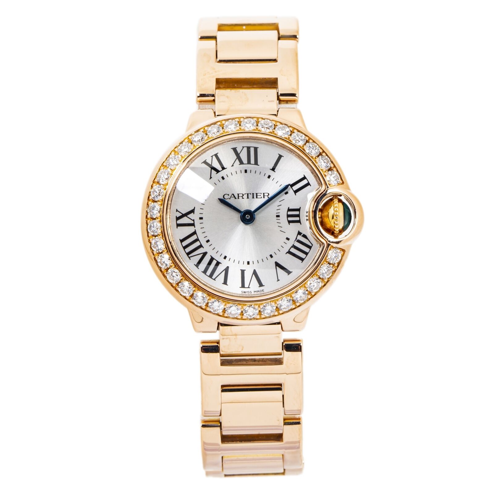 Cartier Ballon Bleu   Factory Diamond Bezel Quartz Ladie Watch