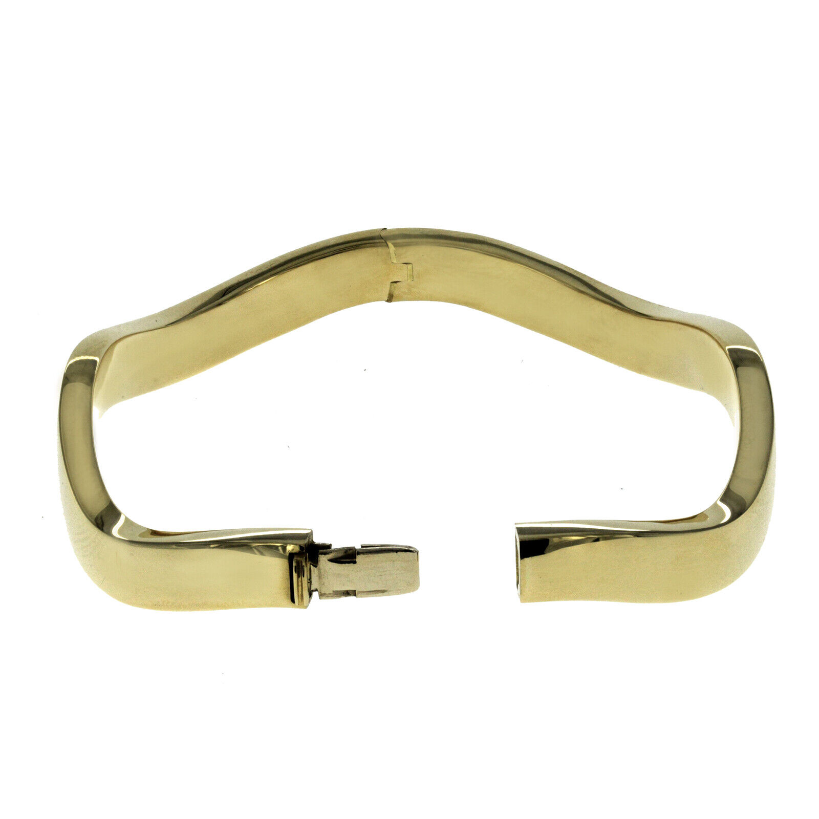 CHTY まとめ WAVE BANGLE Tiffany & Co 18K Yellow Gold 7mm Zig Zag Wave Bangle Bracelet 19.7