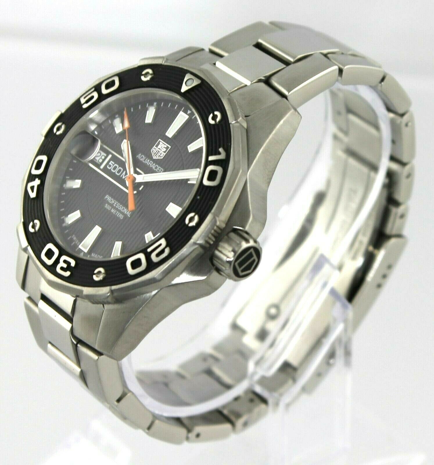 TAG HEUER AQUARACER WAJ1110.BA0871 500M DIVER BLACK SWISS QUARTZ 