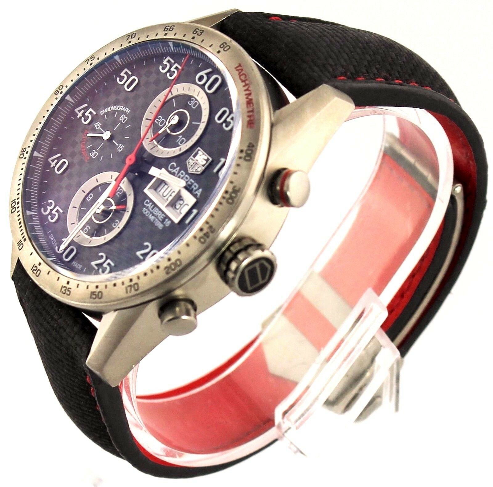 TAG HEUER CARRERA CV2A80.FC6256 TITANIUM CARBON FIBER AUTO CHRONO