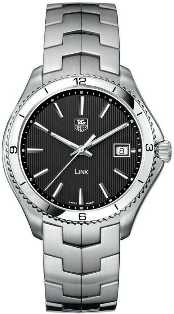 TAG HEUER MENS LINK WAT1110.BA0950 SWISS QUARTZ MENS LUXURY BLACK 40MM WATCH
