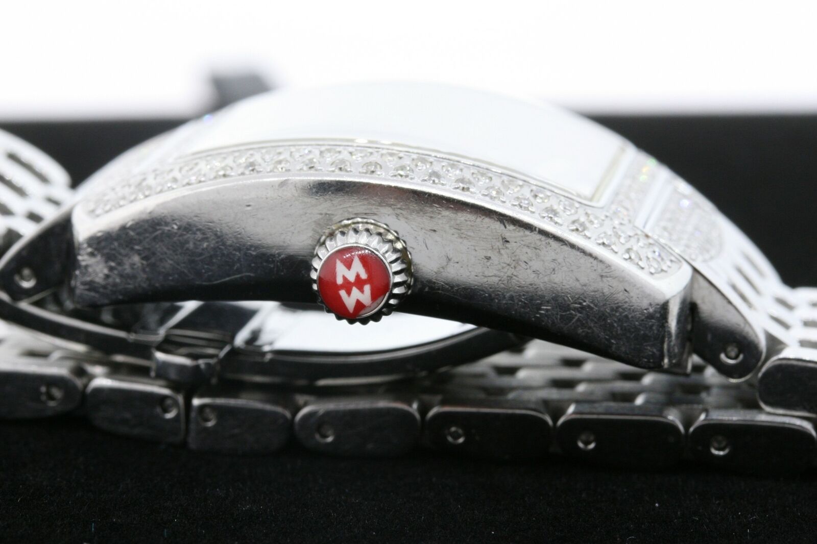 Michele Mini Urban Diamond Watch & $700 Upgraded Diamond 