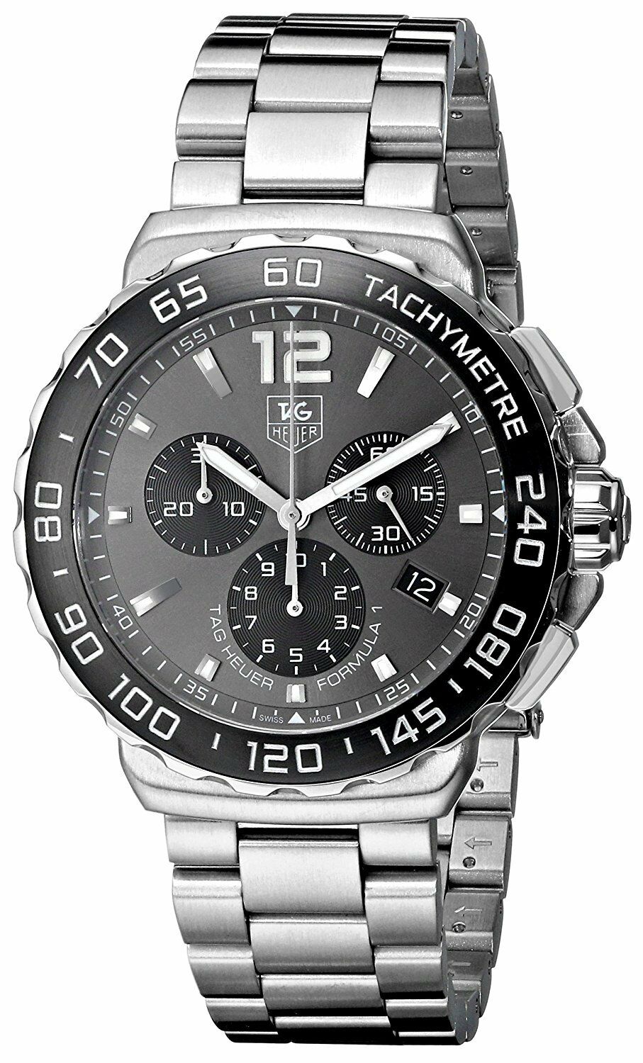 TAG HEUER FORMULA 1 CAU1115.BA0850 GREY RACING QUARTZ CHRONO MENS SWISS WATCH