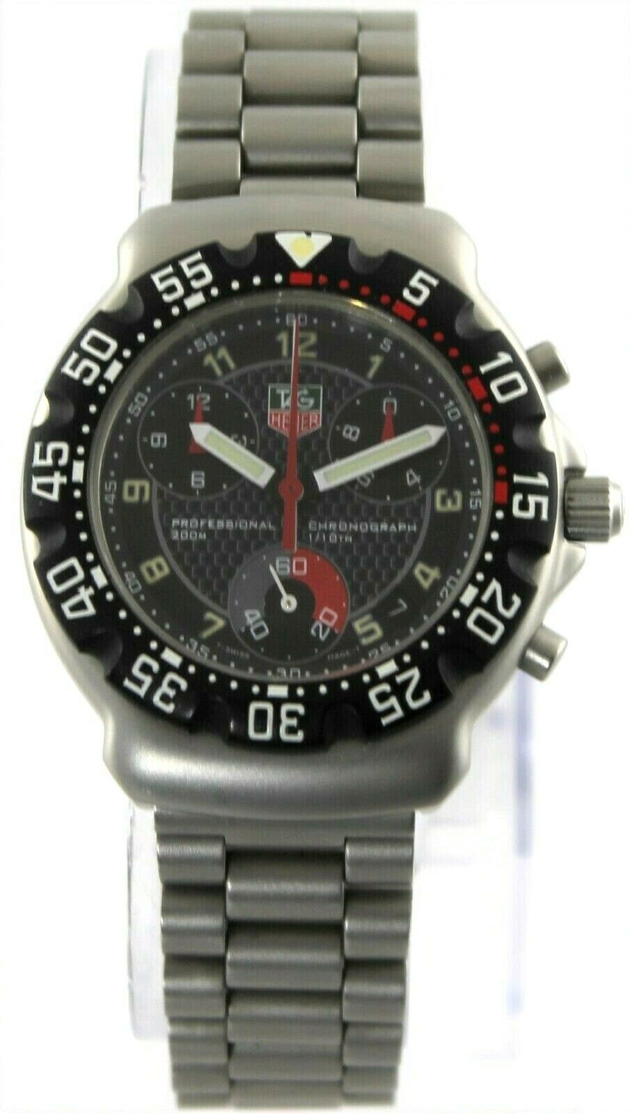 TAG HEUER CA1211.BA0493 BLACK FORMULA 1 CHRONOGRAPH RED MENS SPORT