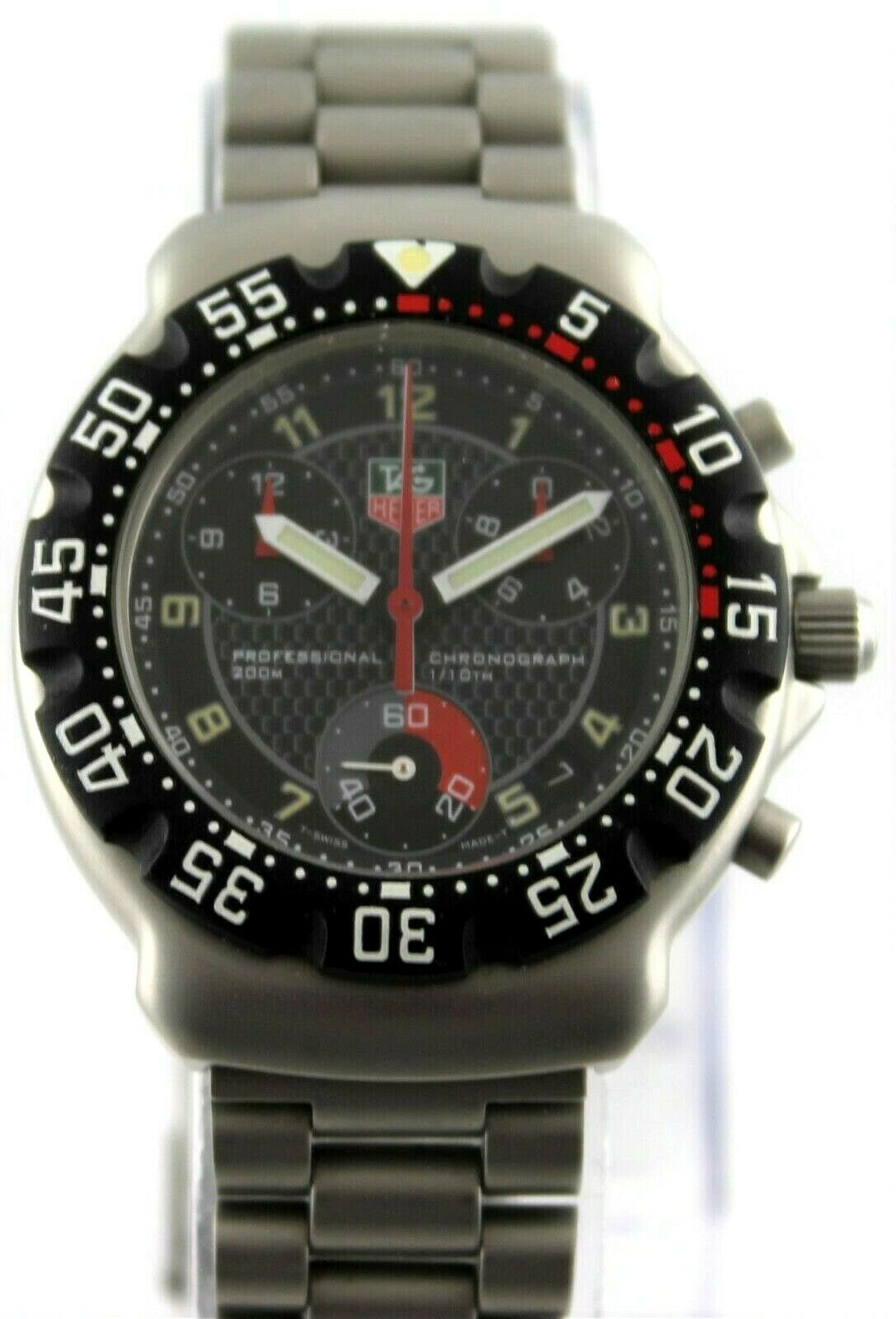 1995 タグホイヤー フォーミュラ1 クロノグラフ CA1211 BA0493 TAG HEUER CA1211.BA0493 BLACK FORMULA 1 CHRONOGRAPH RED MENS SPORT