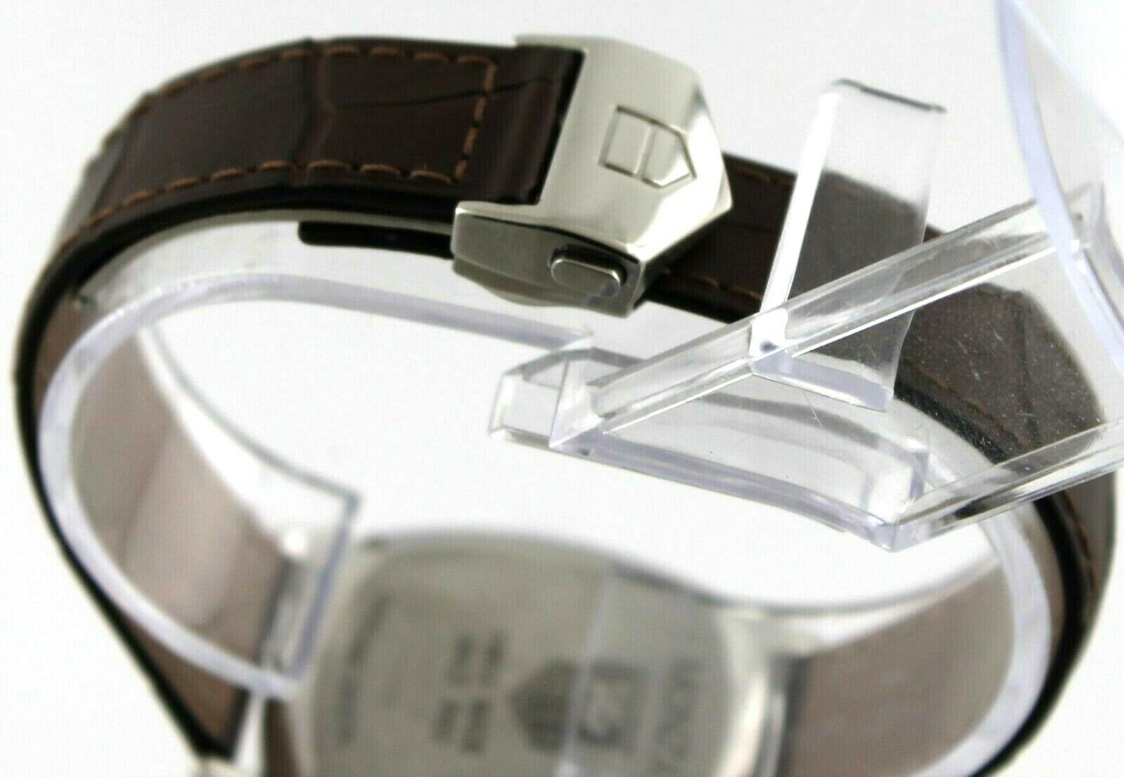 TAG HEUER MONZA WR2110.FC6165 MENS AUTOMATIC BROWN LEATHER WATCH