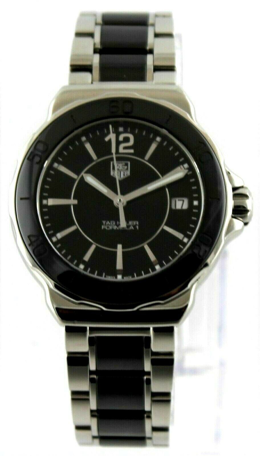 TAG HEUER  FORMULA 1 WAH1210.BA0859 BLACK CERAMIC LADIES SWISS QUARTZ WATCH
