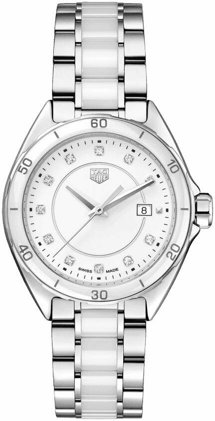 NEW TAG HEUER  FORMULA 1 WBJ141AD.BA0974 WHITE CERAMIC DIAMOND LADIES WATCH