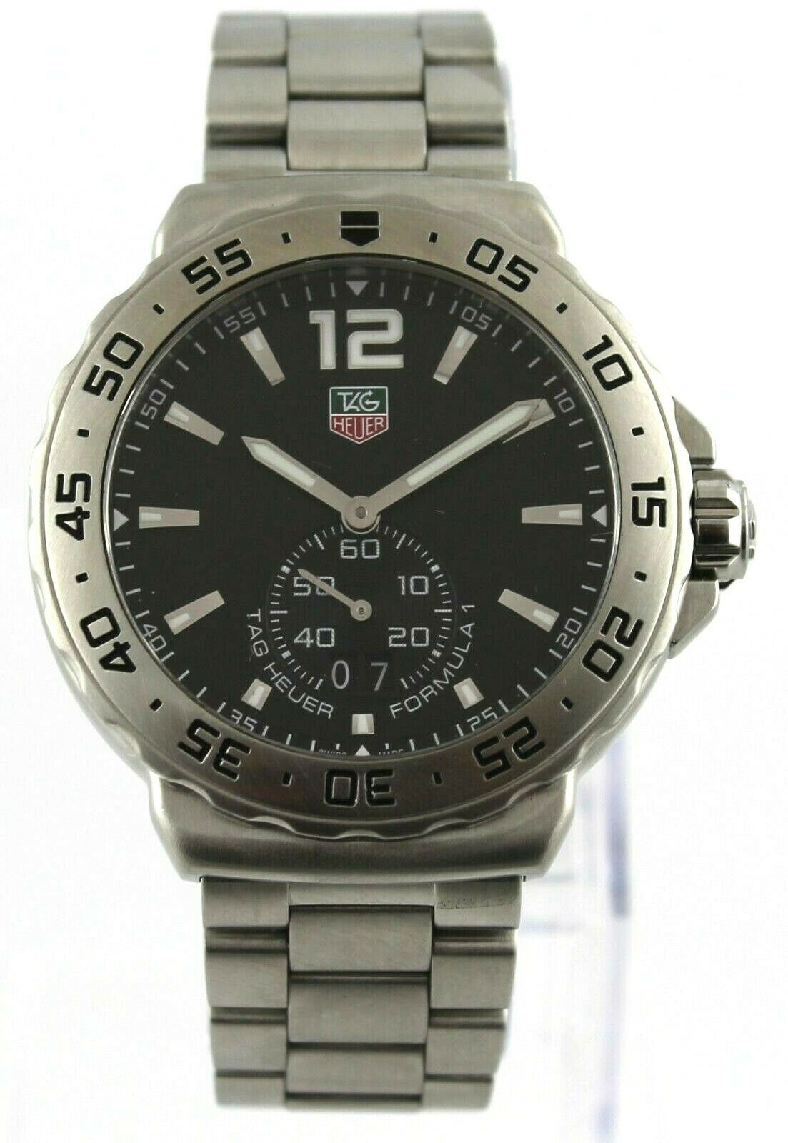 TAG HEUER FORMULA 1 WAU1112.BA0858 GRANDE DATE QUARTZ MENS BLACK SWISS  WATCH BOX | TAG Heuer | Buy at TrueFacet