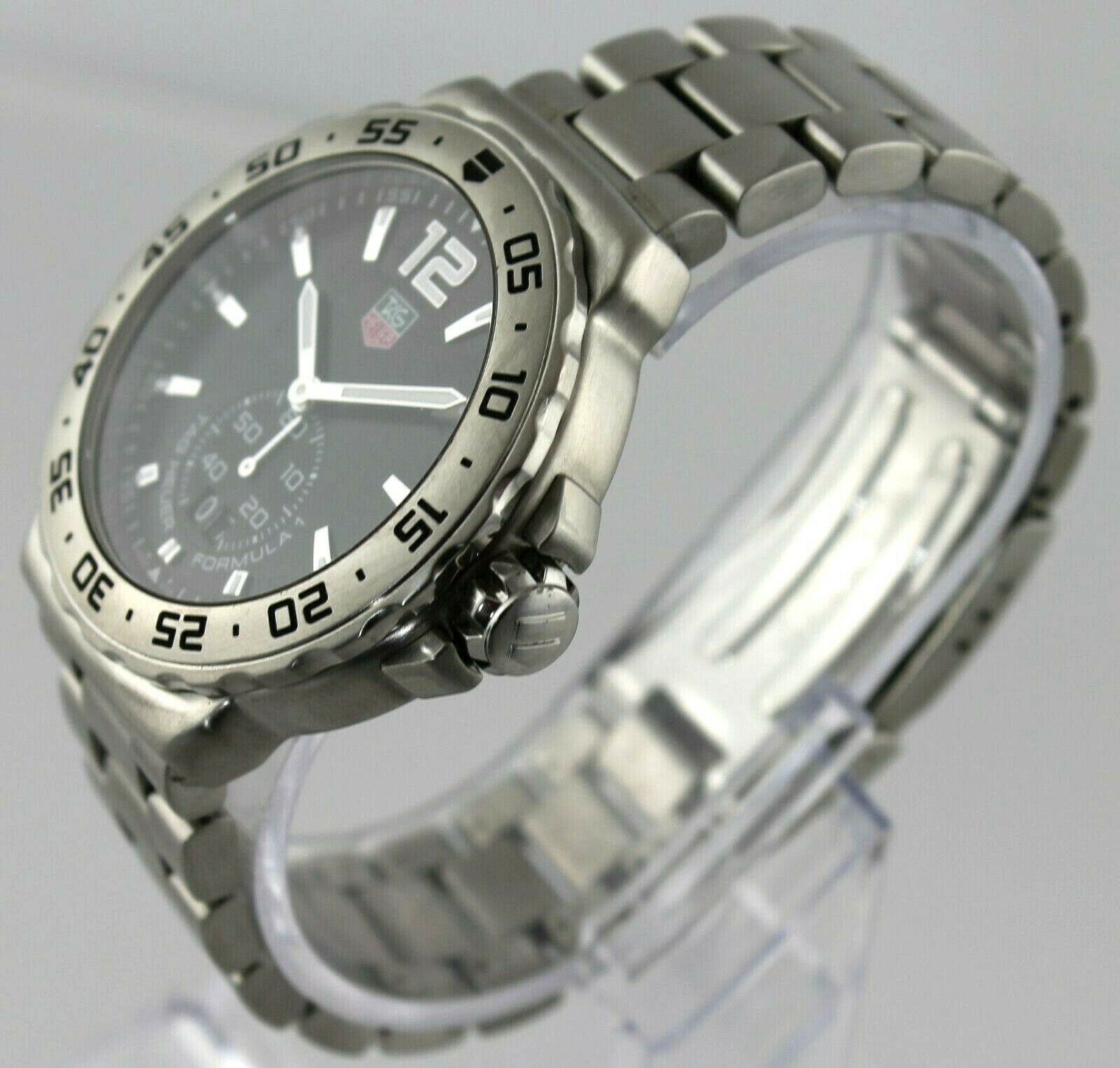 TAG HEUER FORMULA 1 WAU1112.BA0858 GRANDE DATE QUARTZ MENS BLACK