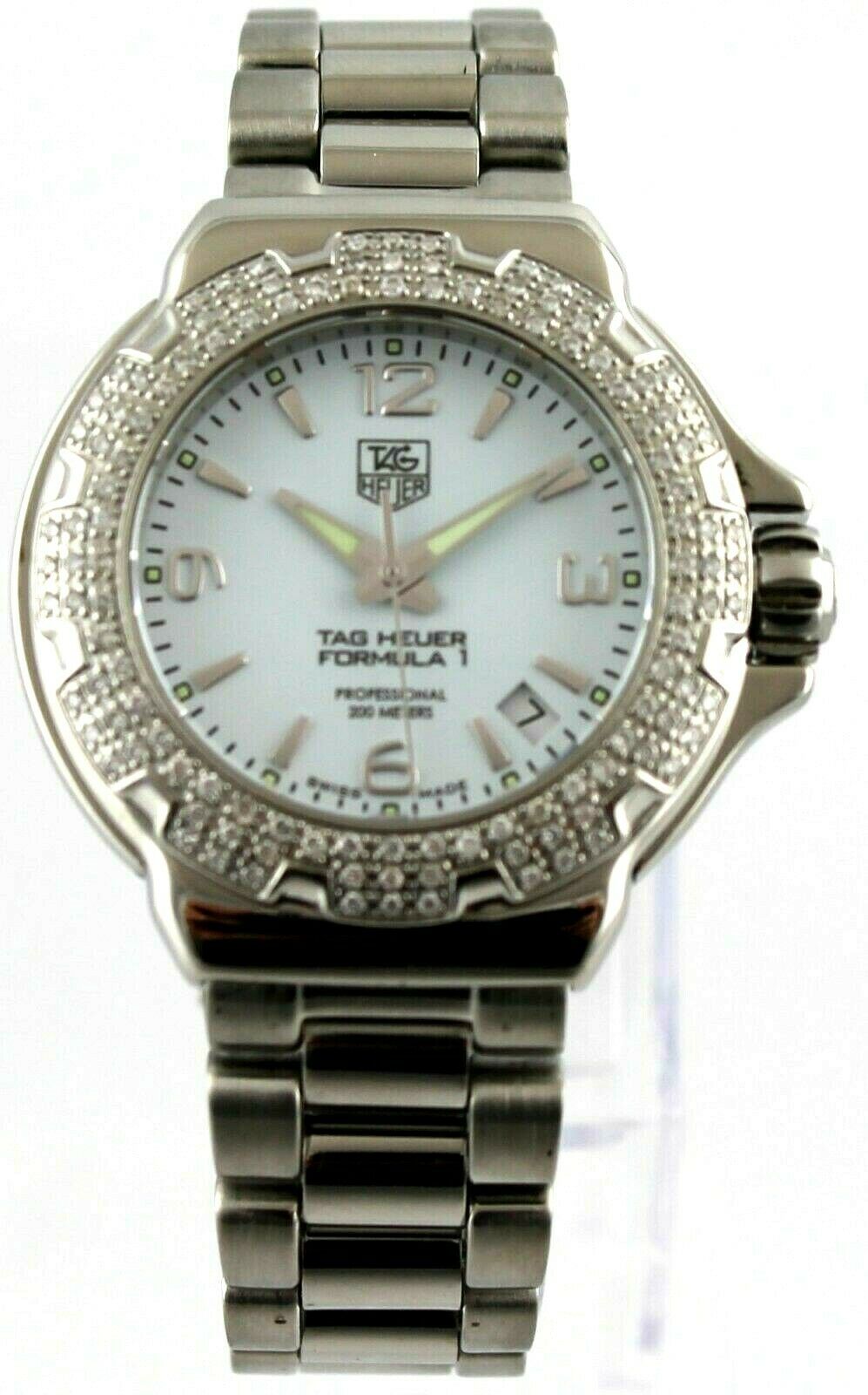 TAG HEUER FORMULA 1 DIAMOND LADIES WHITE SWISS QUARTZ WATCH