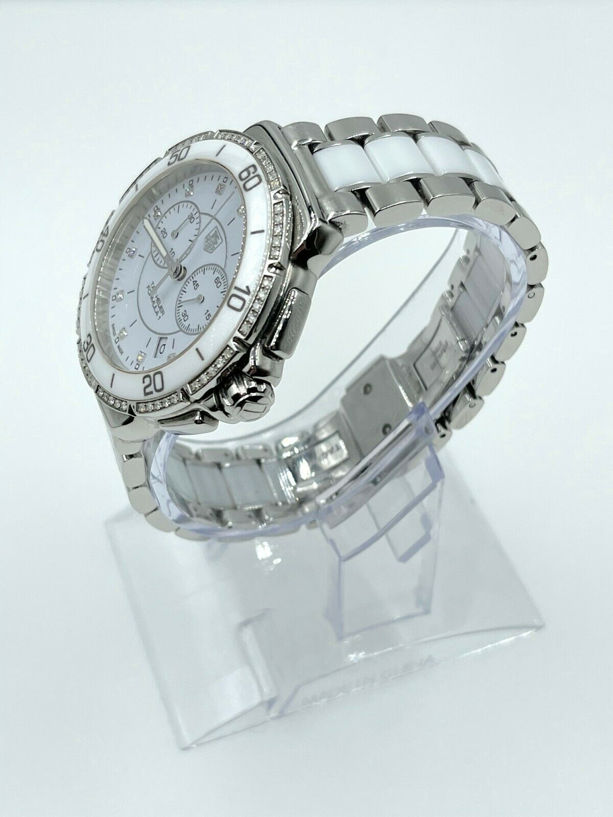 Tag Heuer Formula 1 White Ceramic Steel Diamond Watch | TAG Heuer