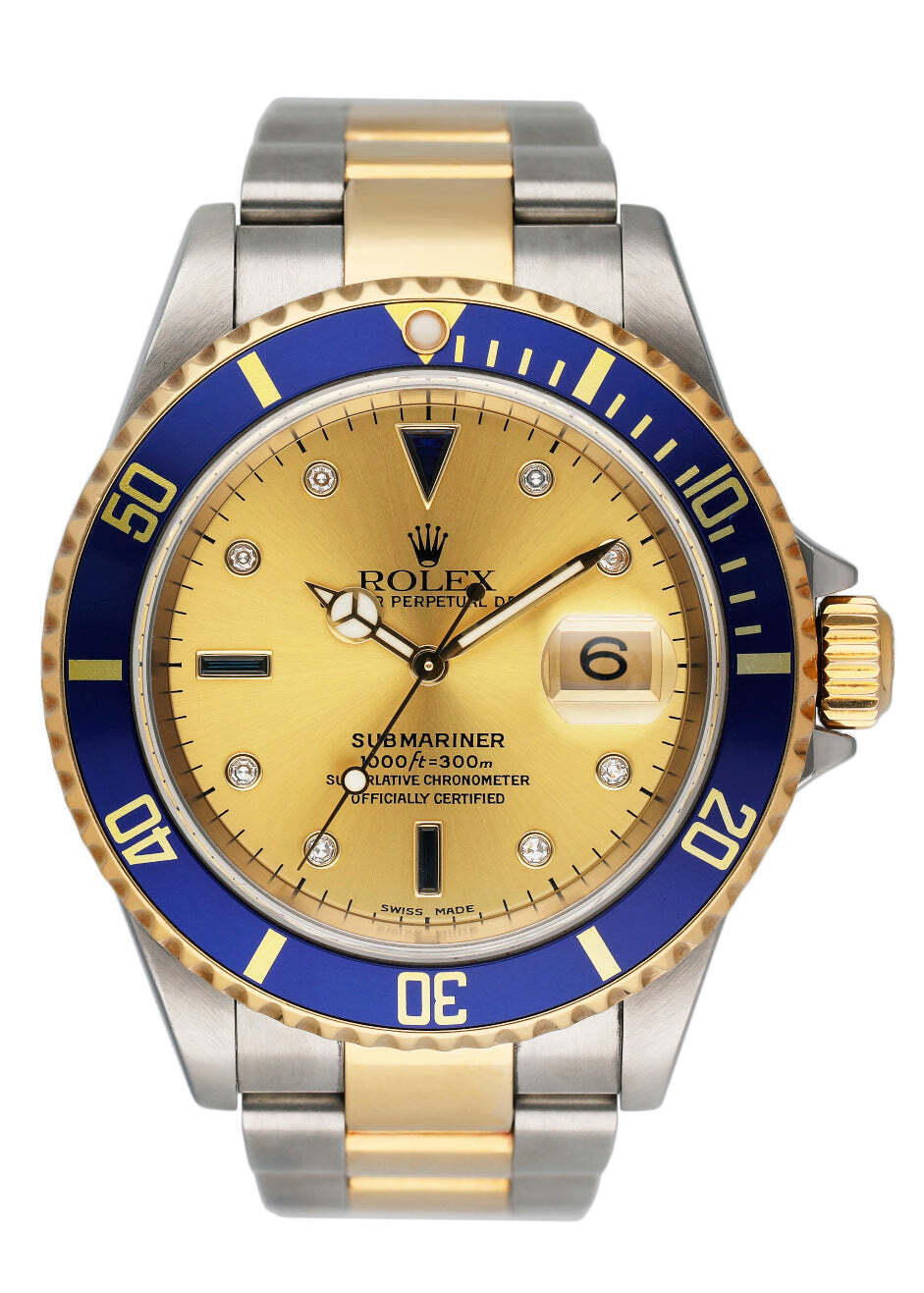 Rolex Submariner Date Serti Dial Mens Watch