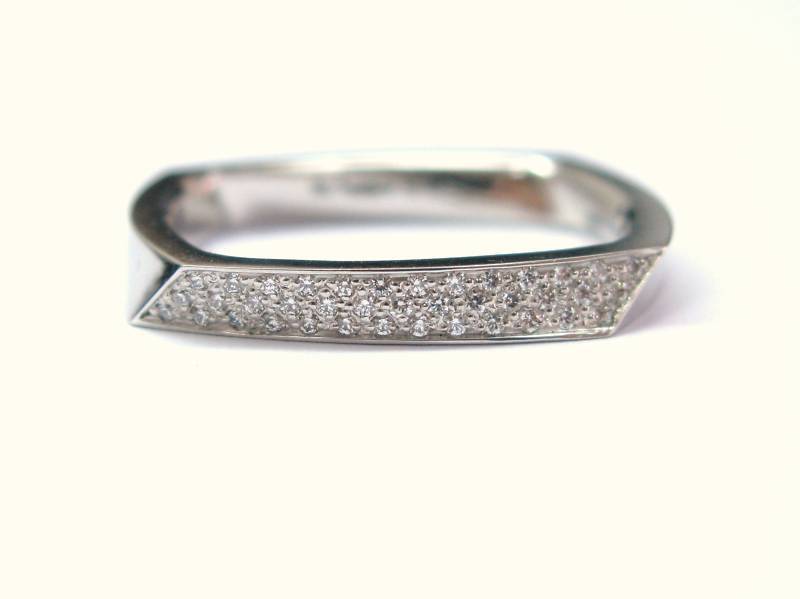 Tiffany  Co Frank Gehry Torque Diamond Ring Size 10.75