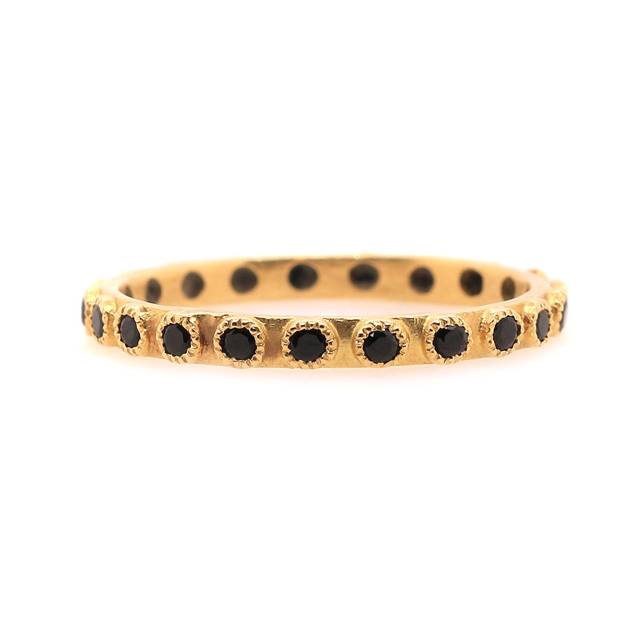 Armenta Old World Black Sapphire Stacking Ring