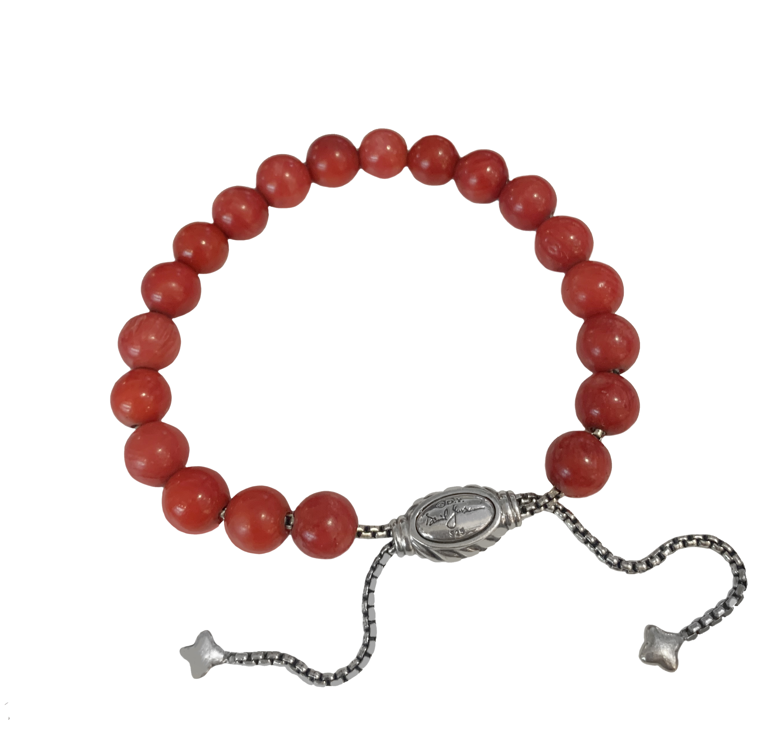 David Yurman Spiritual Beads Bracelet with Red Coral
