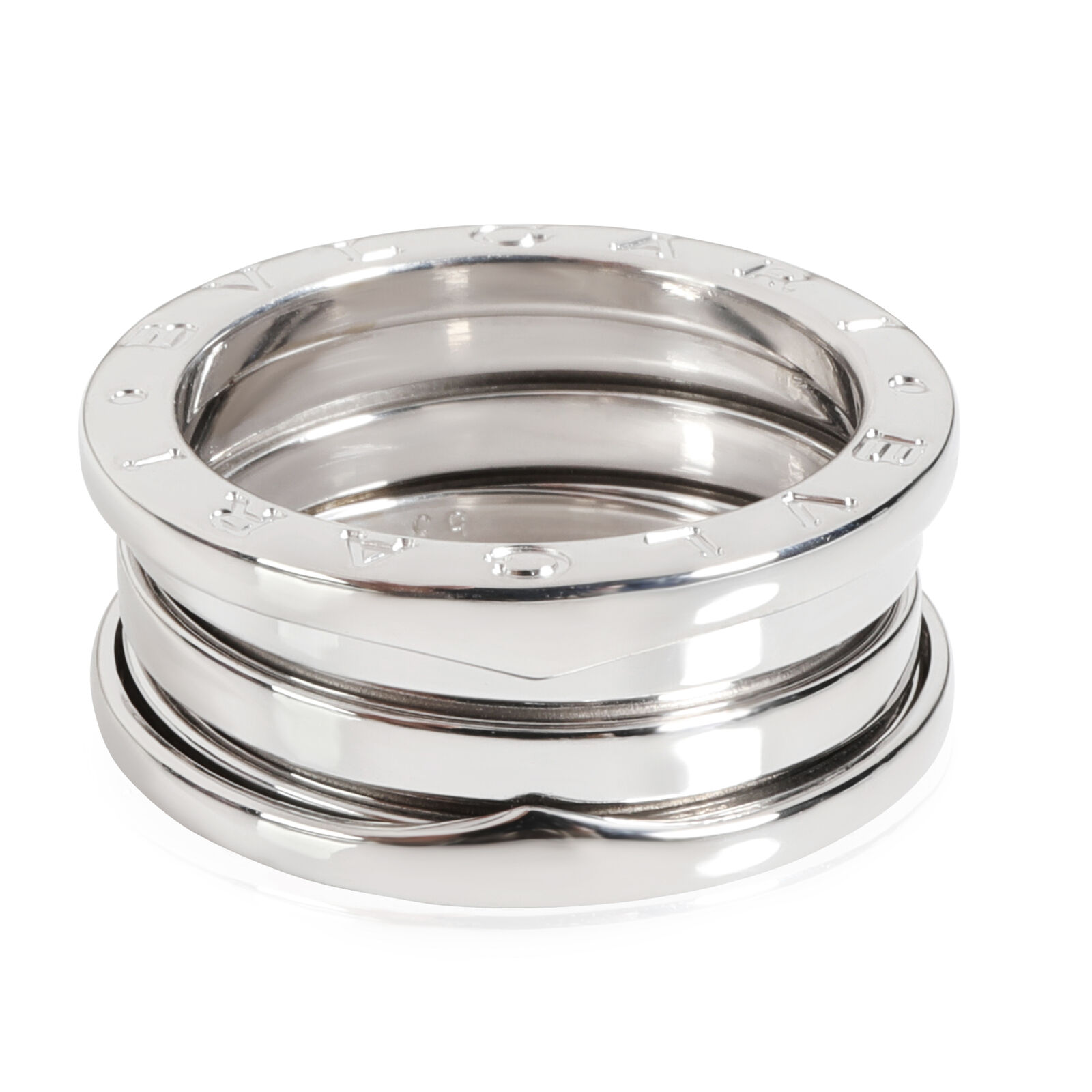 Bulgari 3 Spiral  B Zero1 Ring in 18k White Gold