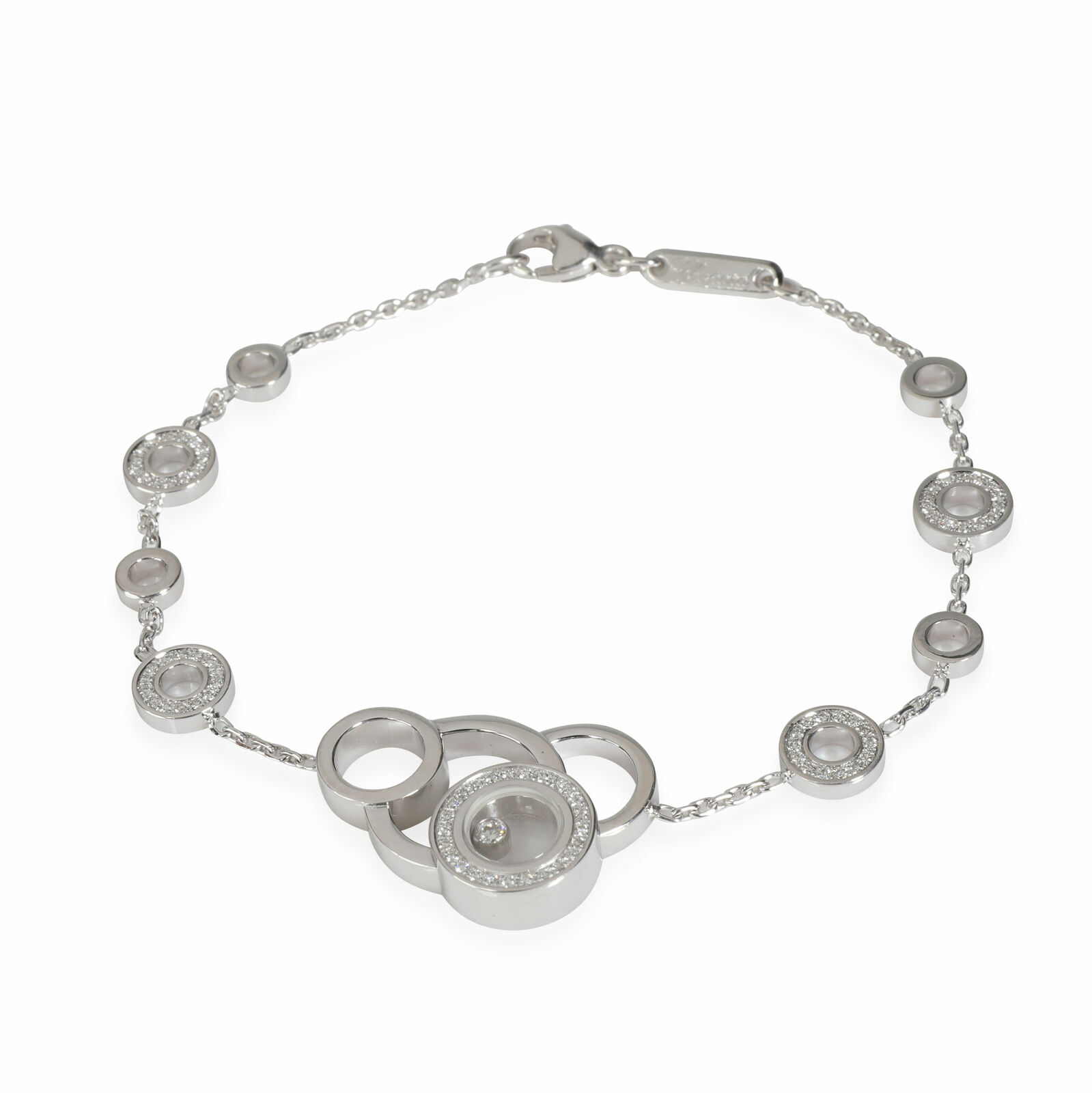 Chopard Happy Dreams Diamond Bracelet in 18k White Gold 0.27 CTW