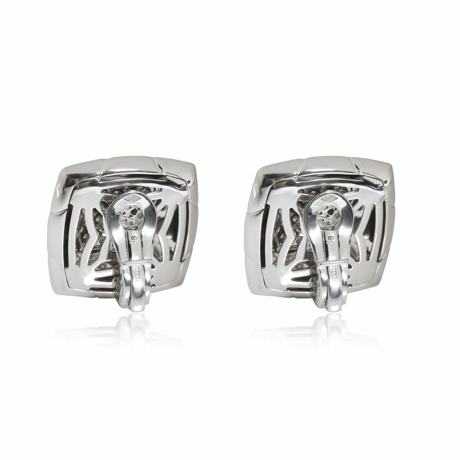 Bulgari Pyramide Diamond Earrings in 18K White Gold 1.52 CTW