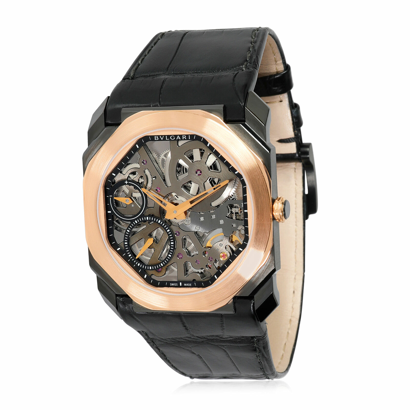 Bulgari Octo Finissimo  BGO 40 SPG STSK Men's Watch in 18kt DLC