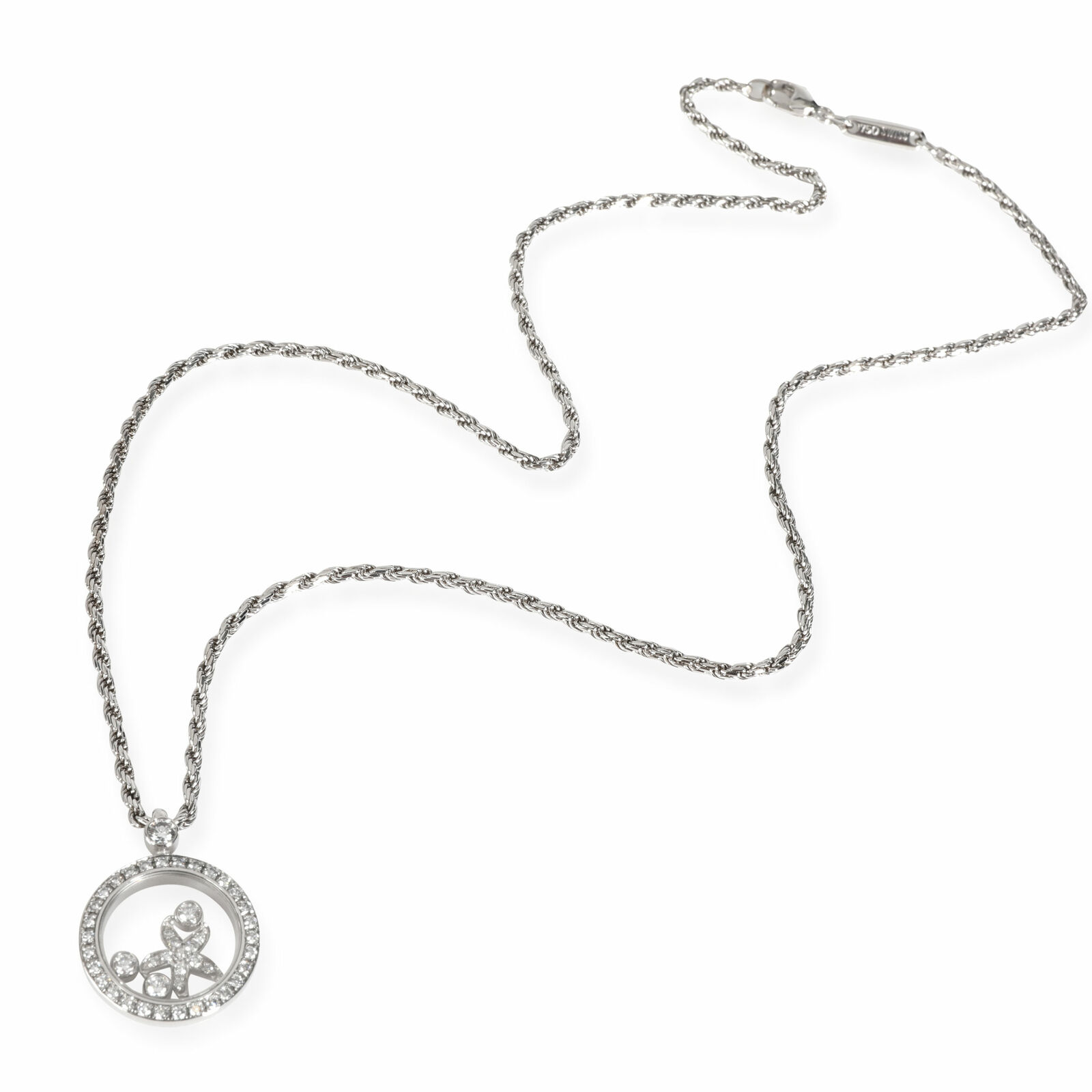 Chopard Happy Diamonds Starfish Pendant in 18K White Gold 0.5 CTW