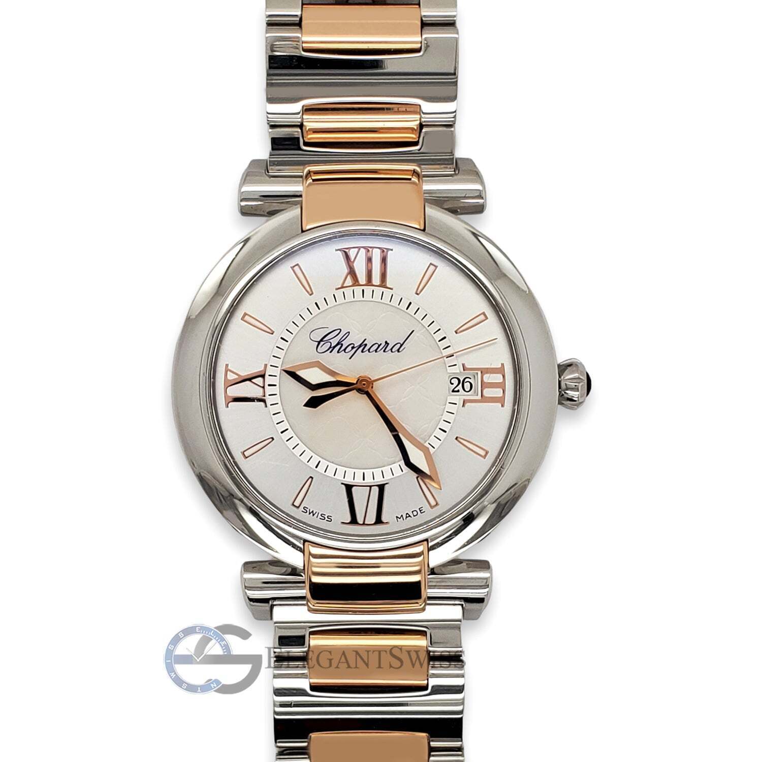 Chopard Imperiale 36MM Factory Mother of Pearl Dial Rose Gold and Steel Watch