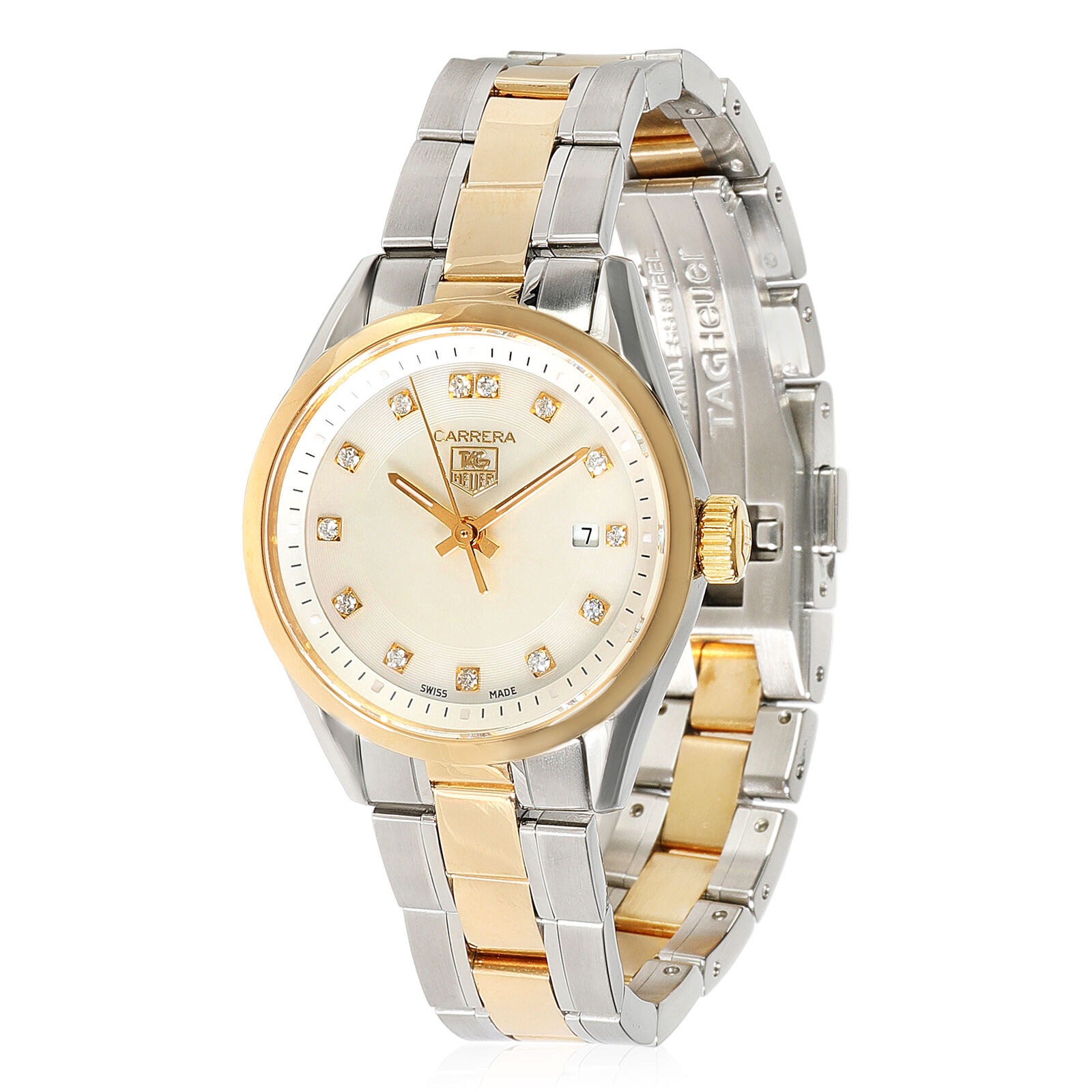 Tag Heuer Carrera   Women's Watch in 18kt Stainless Steel/Yellow Gol