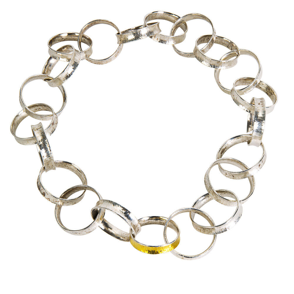 Gurhan Hourglass Necklace in 24K Yellow Gold  Sterling Silver