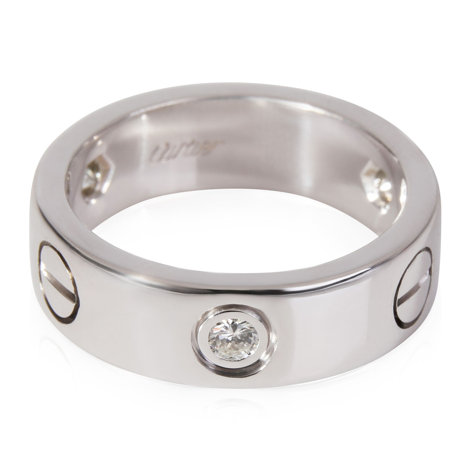 Cartier Love Diamond Ring in 18k White Gold
