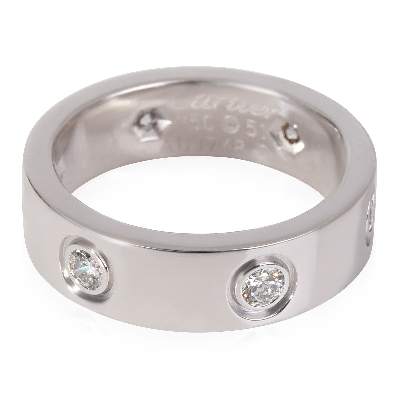 Cartier Love Diamond Ring in 18k White Gold