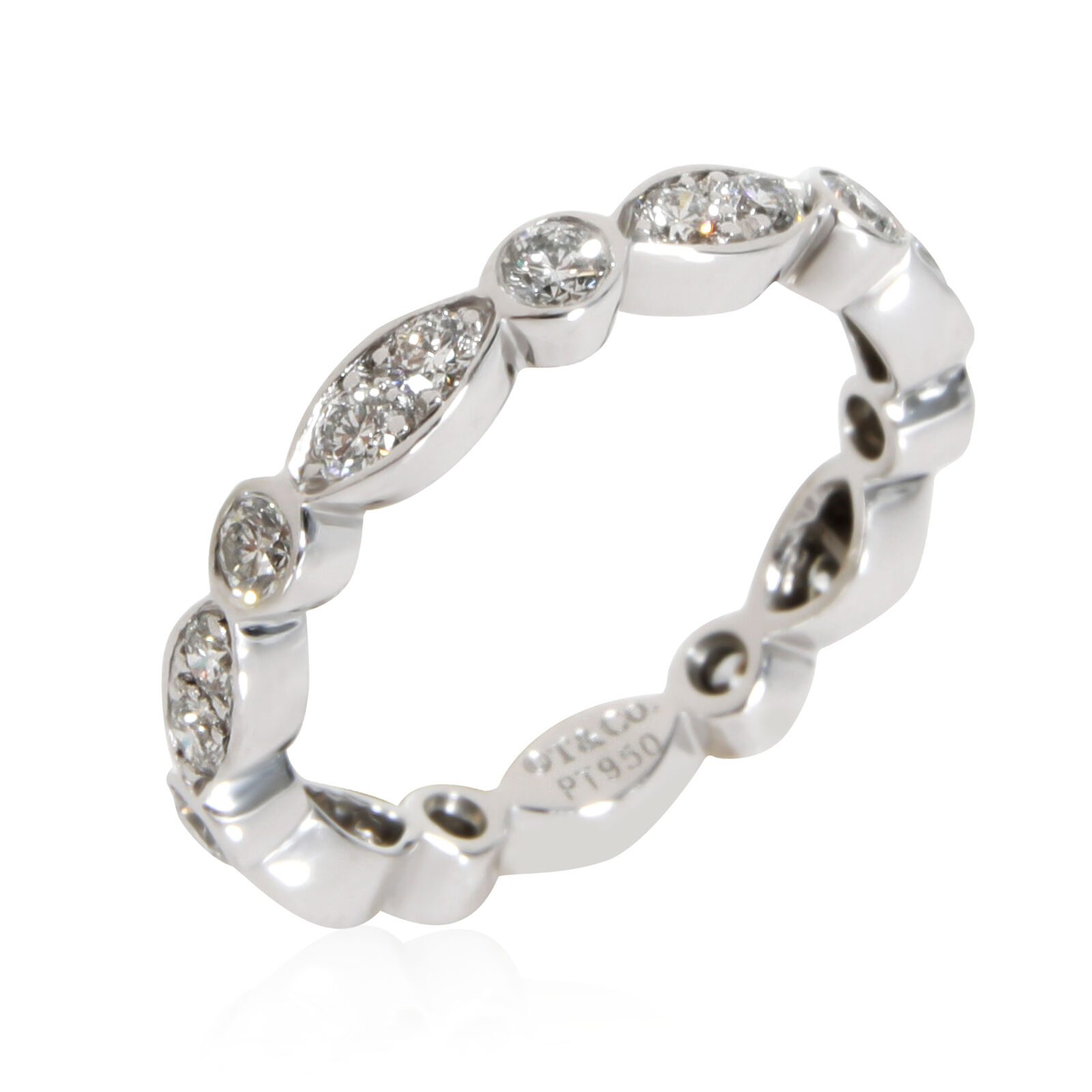 Tiffany  Co. Jazz Diamond Eternity Band in Platinum