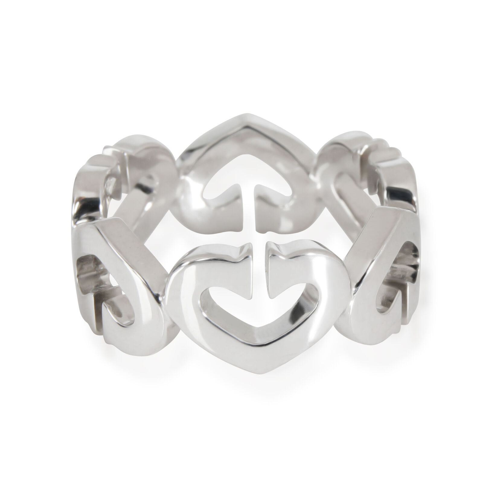 Cartier Hearts  Symbols Diamond Band in 18K White Gold