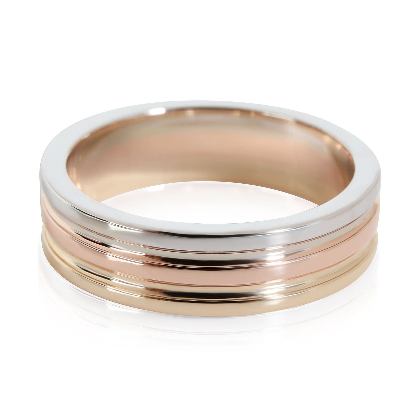 Tiffany  Co. Trinity Band in 14k 3 Tone Gold