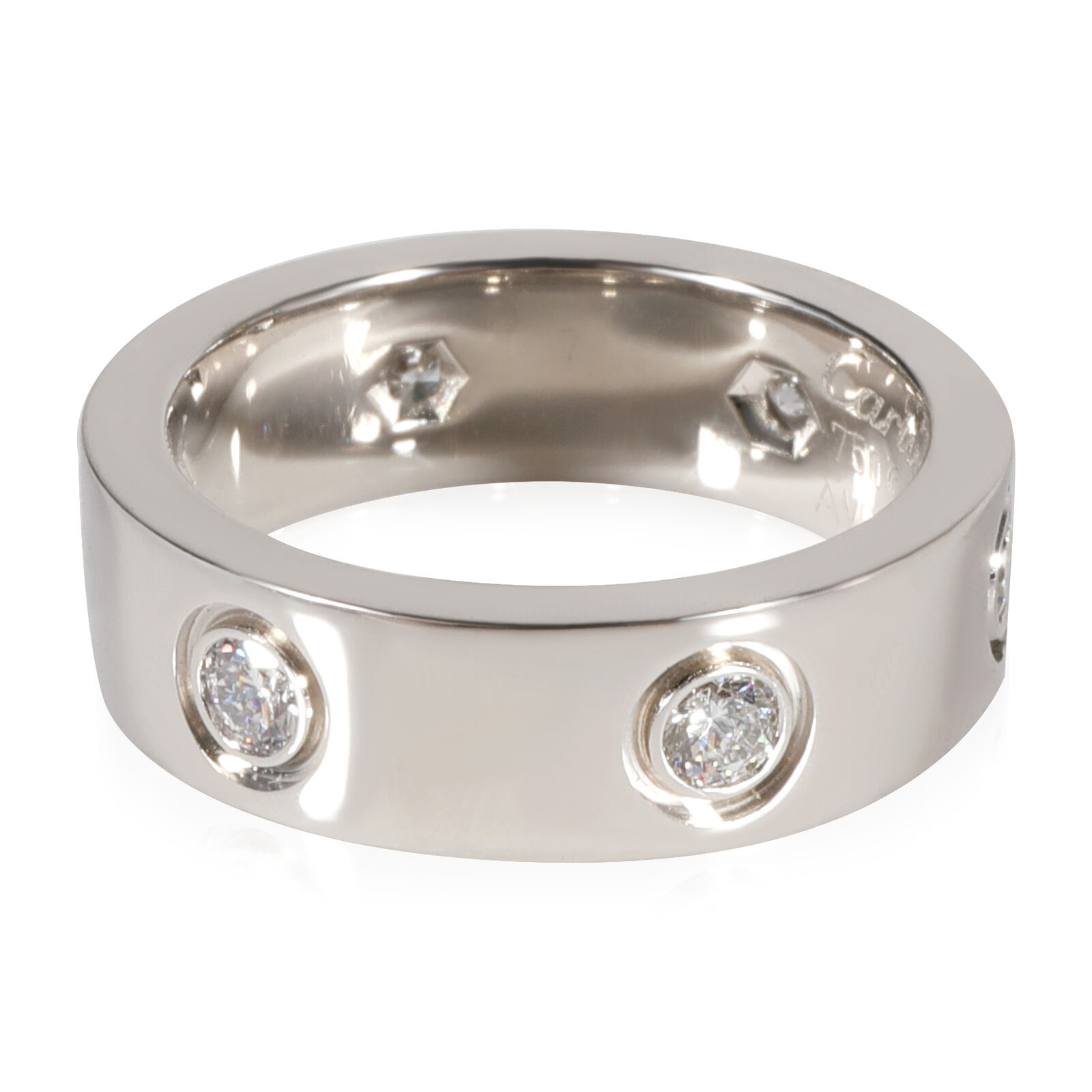 Cartier Love Diamond Wedding Band in 18k White Gold 0.46 CTW