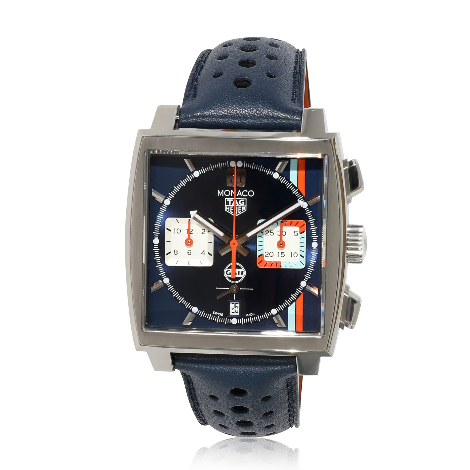Tag Heuer Monaco x Gulf CBL2115.FC6494 Men's Watch in  Stainless Steel